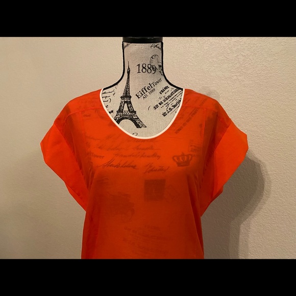 BCBG MAXAZRIA “Off The Runway” Tangerine Minidress - Size XS/S - Picture 4 of 10